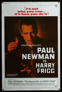 d138 SECRET WAR OF HARRY FRIGG Forty by Sixty movie poster '68 Paul Newman
