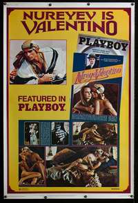 d144 VALENTINO style B Forty by Sixty movie poster '77 Rudolf Nureyev, bio!