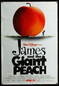 d074 JAMES & THE GIANT PEACH bus stop movie poster '96 Disney cartoon!