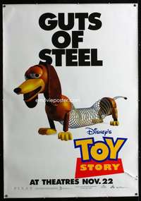 d075 TOY STORY slinky dog DS bus stop movie poster '95 Disney & Pixar!