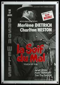 d038 TOUCH OF EVIL linen French 31x45 movie poster R88 Orson Welles
