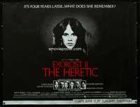 d086 EXORCIST 2: THE HERETIC subway movie poster '77 Blair