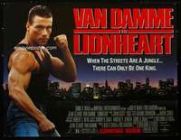 d091 LIONHEART subway movie poster '91 Jean-Claude Van Damme