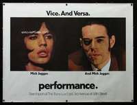 d093 PERFORMANCE subway movie poster '70 Roeg, Mick Jagger