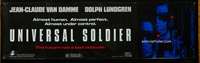 d109 UNIVERSAL SOLDIER vinyl banner movie poster '92 Van Damme