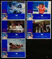 e449 '10' 5 movie lobby cards '79 Dudley Moore, sexy Bo Derek!