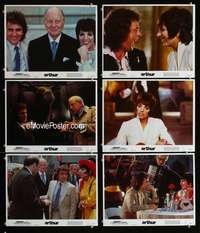 e330 ARTHUR 6 movie lobby cards '81 Dudley Moore, Minnelli, Gielgud
