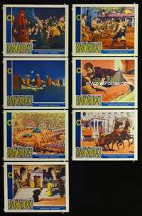 e211 BARABBAS 7 movie lobby cards '62 Anthony Quinn, Silvana Mangano