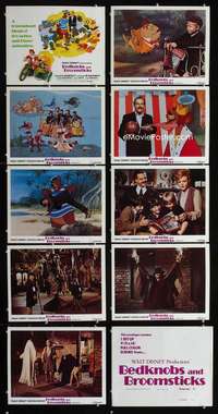e021 BEDKNOBS & BROOMSTICKS 9 movie lobby cards R79 Disney, Lansbury