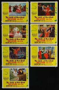 e212 BELLE OF NEW YORK 7 movie lobby cards '52 Fred Astaire, Vera-Ellen