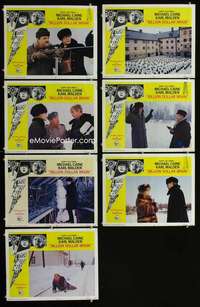 e213 BILLION DOLLAR BRAIN 7 movie lobby cards '67 Michael Caine, Malden