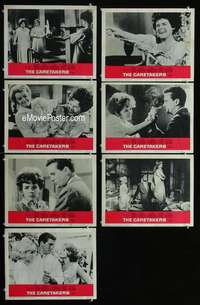 e221 CARETAKERS 7 movie lobby cards '63 Stack, Bergen, Joan Crawford