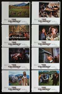 e056 DECAMERON 8 movie lobby cards '71 Pier Paolo Pasolini, Italian