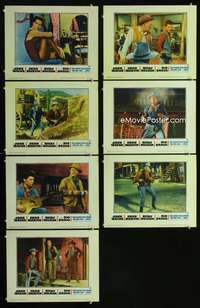 e297 RIO BRAVO 7 movie lobby cards '59 John Wayne, Howard Hawks