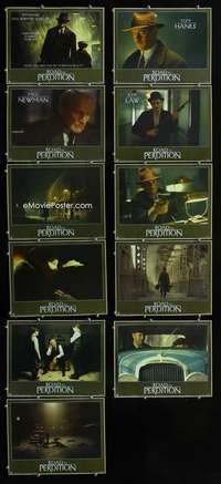 e010 ROAD TO PERDITION 11 movie lobby cards '02 Hanks, Paul Newman