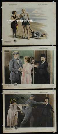 f240 BE REASONABLE 3 movie lobby cards '21 Billy Bevan, Mildred June