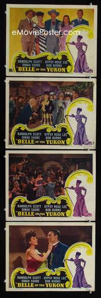 f018 BELLE OF THE YUKON 4 movie lobby cards '44 Gypsy Rose Lee, Alaska