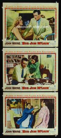 f243 BIG JIM McLAIN 3 movie lobby cards '52 John Wayne, Nancy Olson