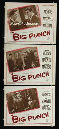 f245 BIG PUNCH 3 movie lobby cards '48 Gordon MacRae, boxing!