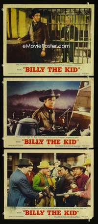 f248 BILLY THE KID 3 movie lobby cards R55 Robert Taylor, Donlevy