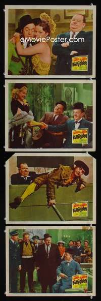 f029 BULLFIGHTERS 4 movie lobby cards '45 Stan Laurel & Oliver Hardy!
