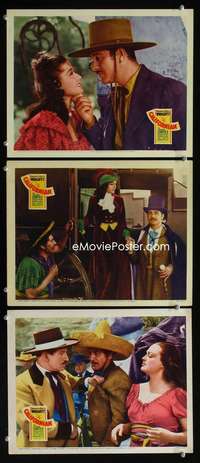 f257 CALIFORNIAN 3 movie lobby cards '37 Ricardo Cortez, Marjorie Weaver