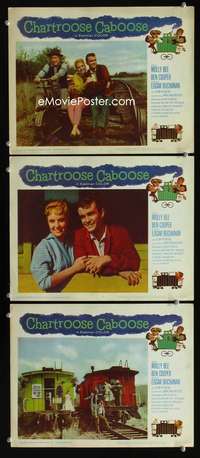 f267 CHARTROOSE CABOOSE 3 movie lobby cards '60 Edgar Buchanan