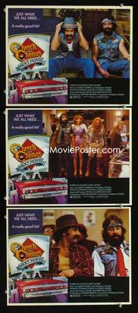 f270 CHEECH & CHONG'S NEXT MOVIE 3 movie lobby cards '80 drugs!