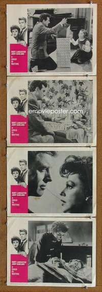 f037 CHILD IS WAITING 4 movie lobby cards '63 Lancaster, Judy Garland
