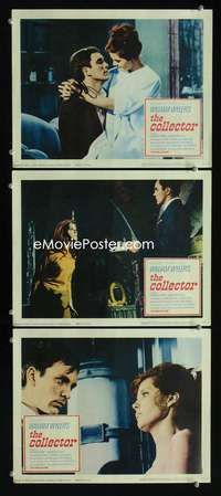 f274 COLLECTOR 3 movie lobby cards '65 Terence Stamp, Samantha Eggar
