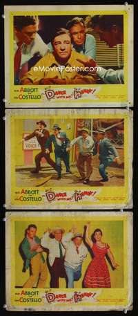 f285 DANCE WITH ME HENRY 3 movie lobby cards '56 Abbott & Costello!