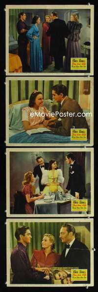 f048 DAY-TIME WIFE 4 movie lobby cards '39 Linda Darnell, Tyrone Power