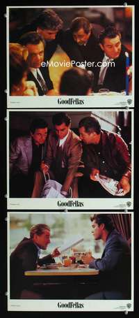 f322 GOODFELLAS 3 movie lobby cards '90 Robert De Niro, Joe Pesci