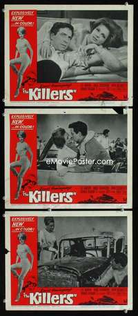 f356 KILLERS 3 movie lobby cards '64 John Cassavetes, Angie Dickinson