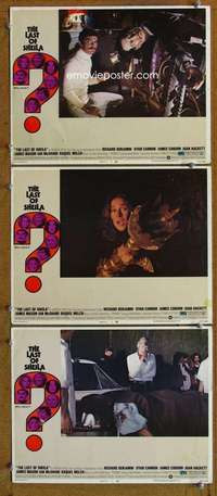 f363 LAST OF SHEILA 3 movie lobby cards '73 Richard Benjamin, Coburn
