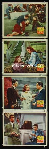 f100 LEAVE HER TO HEAVEN 4 movie lobby cards '45 Tierney, Wilde, Crain