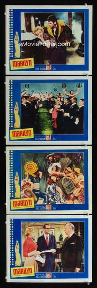 f112 MARILYN 4 movie lobby cards '63 four great Monroe scenes!