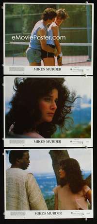 f383 MIKE'S MURDER 3 movie lobby cards '83 sexy Debra Winger!