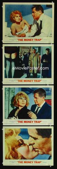 f116 MONEY TRAP 4 movie lobby cards '65 Glenn Ford, Sommer, Hayworth