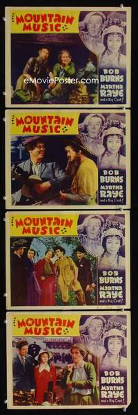 f118 MOUNTAIN MUSIC 4 other company movie lobby cards '37 Bob Burns