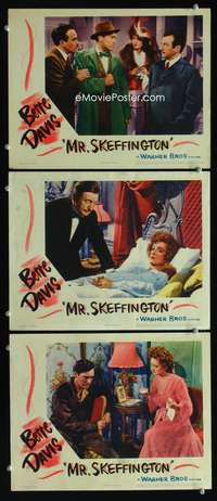 f391 MR SKEFFINGTON 3 movie lobby cards '44 Bette Davis, Claude Rains