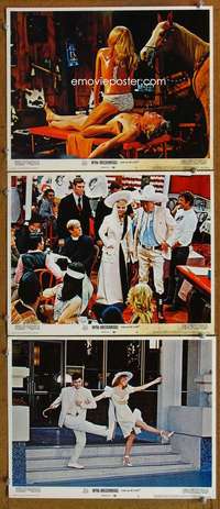 f393 MYRA BRECKINRIDGE 3 movie lobby cards '70 Raquel Welch, Huston