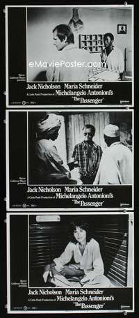 f409 PASSENGER 3 movie lobby cards '75 Jack Nicholson, Antonioni