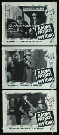 f425 RADAR PATROL VS SPY KING 3 Chap 11 movie lobby cards '49 serial!