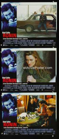 f444 RONIN 3 int'l movie lobby cards '98 Robert De Niro, Jean Reno