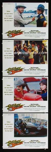 f166 SMOKEY & THE BANDIT 4 movie lobby cards '77 Burt Reynolds, Field