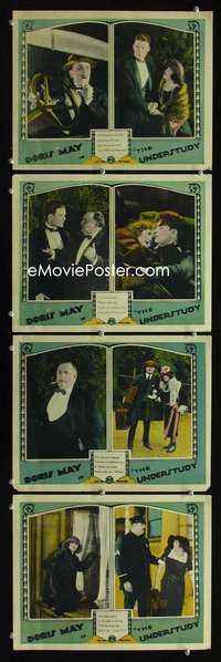 f202 UNDERSTUDY 4 movie lobby cards '22 William A. Seiter, Doris May