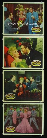 f205 WABASH AVENUE 4 movie lobby cards '50 Betty Grable, Victor Mature