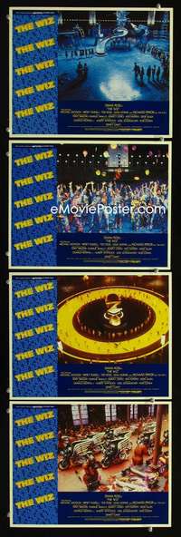 f213 WIZ 4 movie lobby cards '78 Diana Ross, Michael Jackson, Pryor