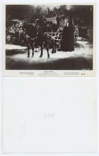 h697 BLACK SUNDAY 8x10 movie still '61 Mario Bava, cool carriage!
